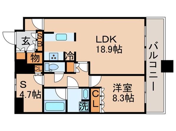 THE TOKYO TOWERS MID TOWER(22Fの物件間取画像